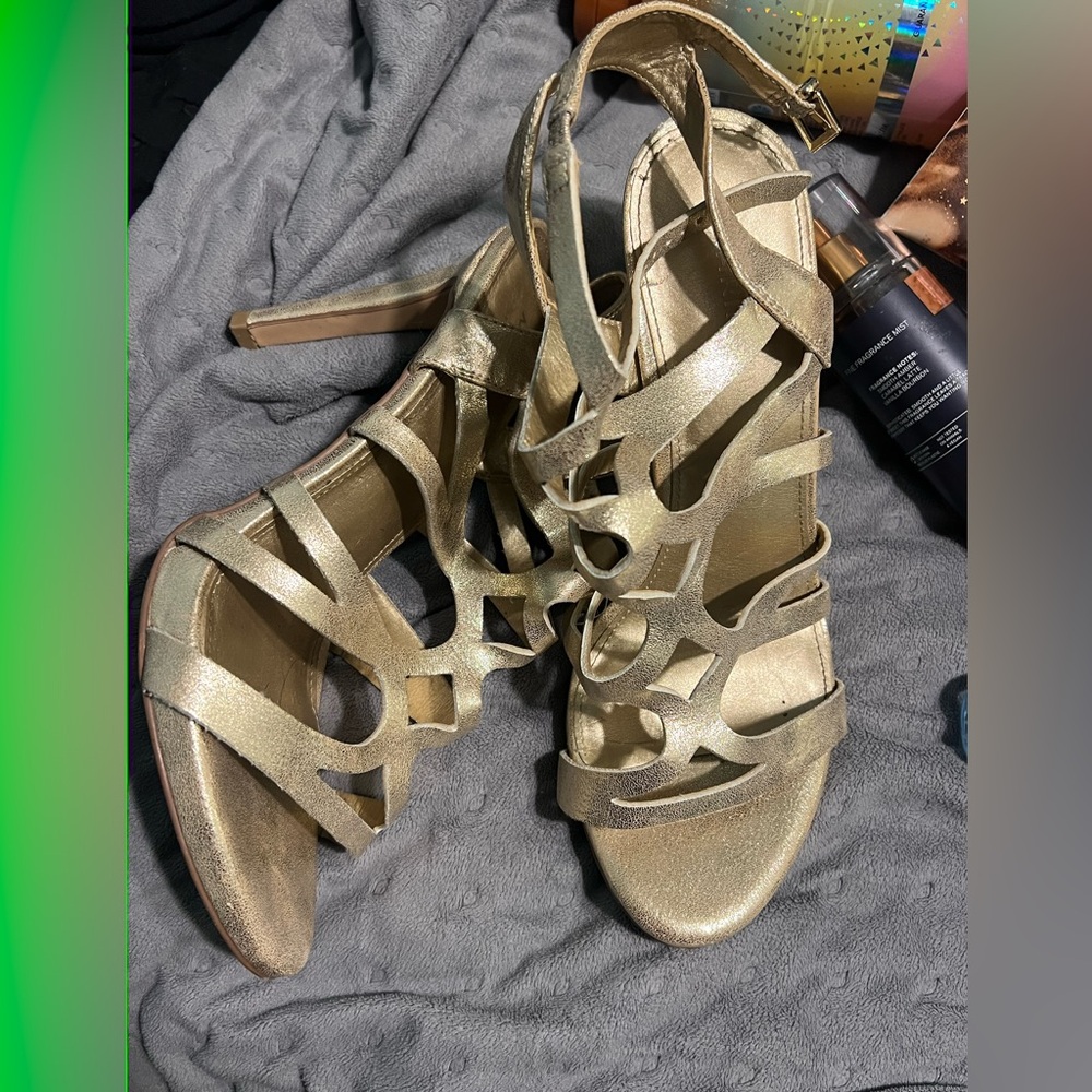 Gold heels